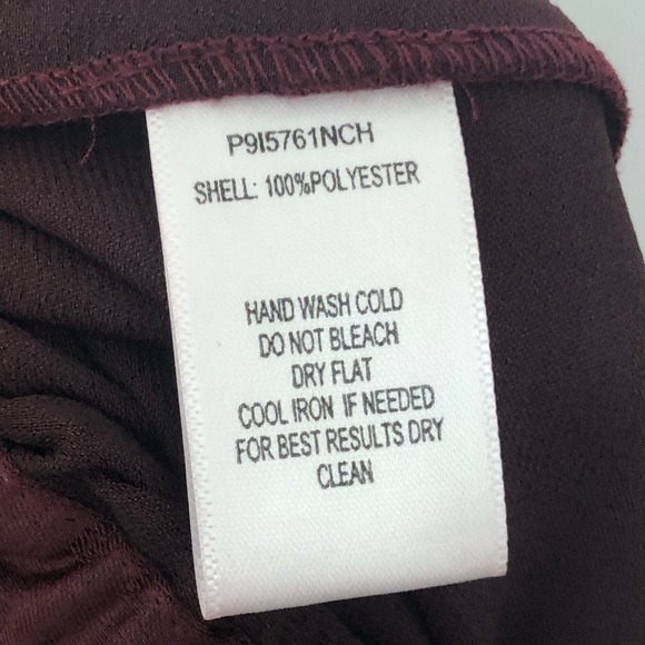 Parker 0 cargo satin jumpsuit burgundy red jogger 0983 skim sweetheart - Picture 9 of 11